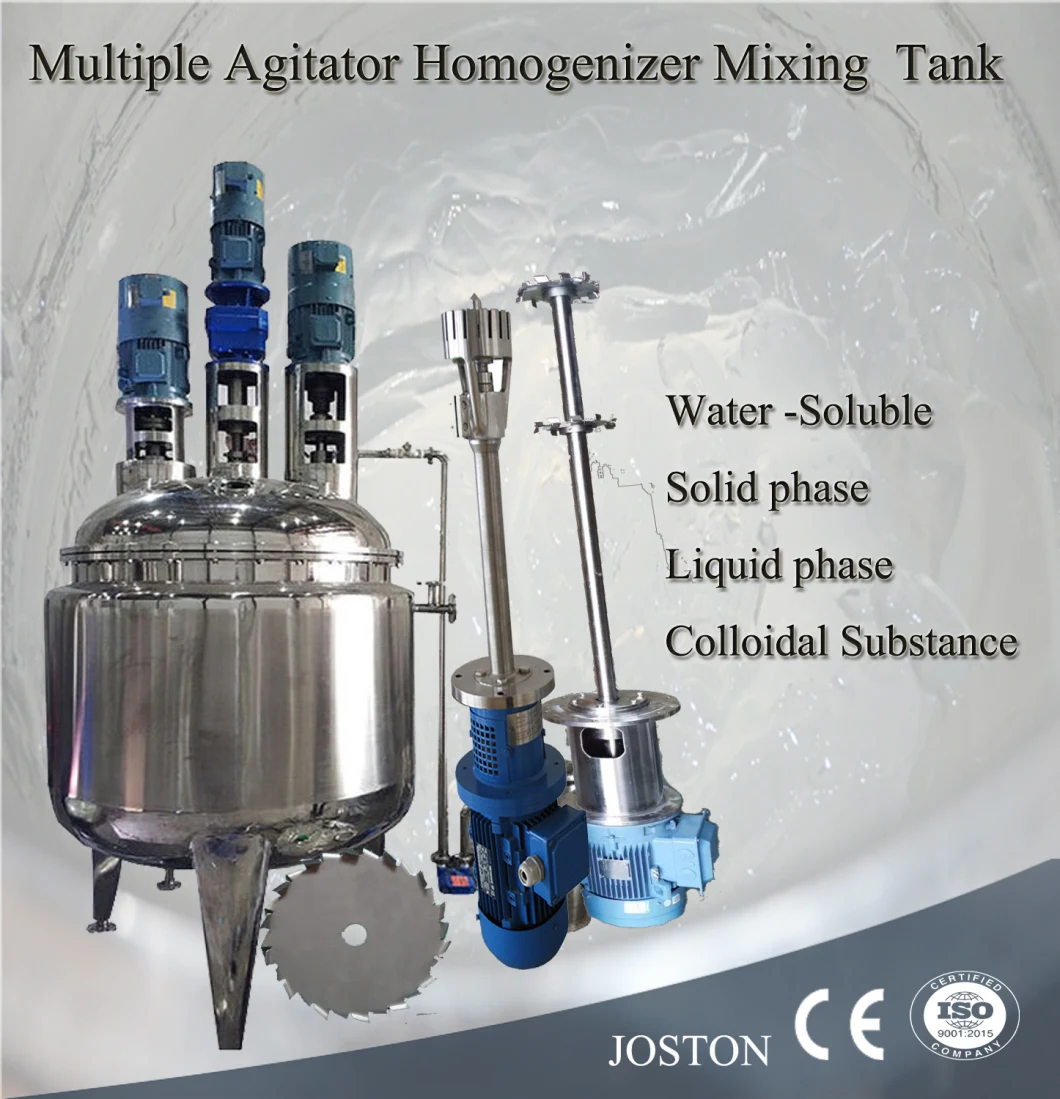 Joston Liquid Soap High Speed Disperser with Multi Vessels Dispersion Tank