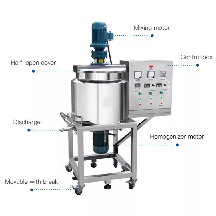 100L 200L High Viscosity Paste Heated Mixer Tank