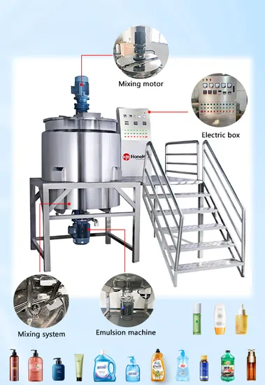 Detergent Shampoo Liquid Soap Making Machine Mixer Machine