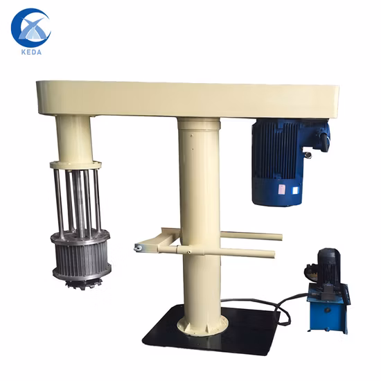 CE認証を取得した塗料およびコーティングの製造用の油圧昇降機能を備えた液体粉砕バスケットミル