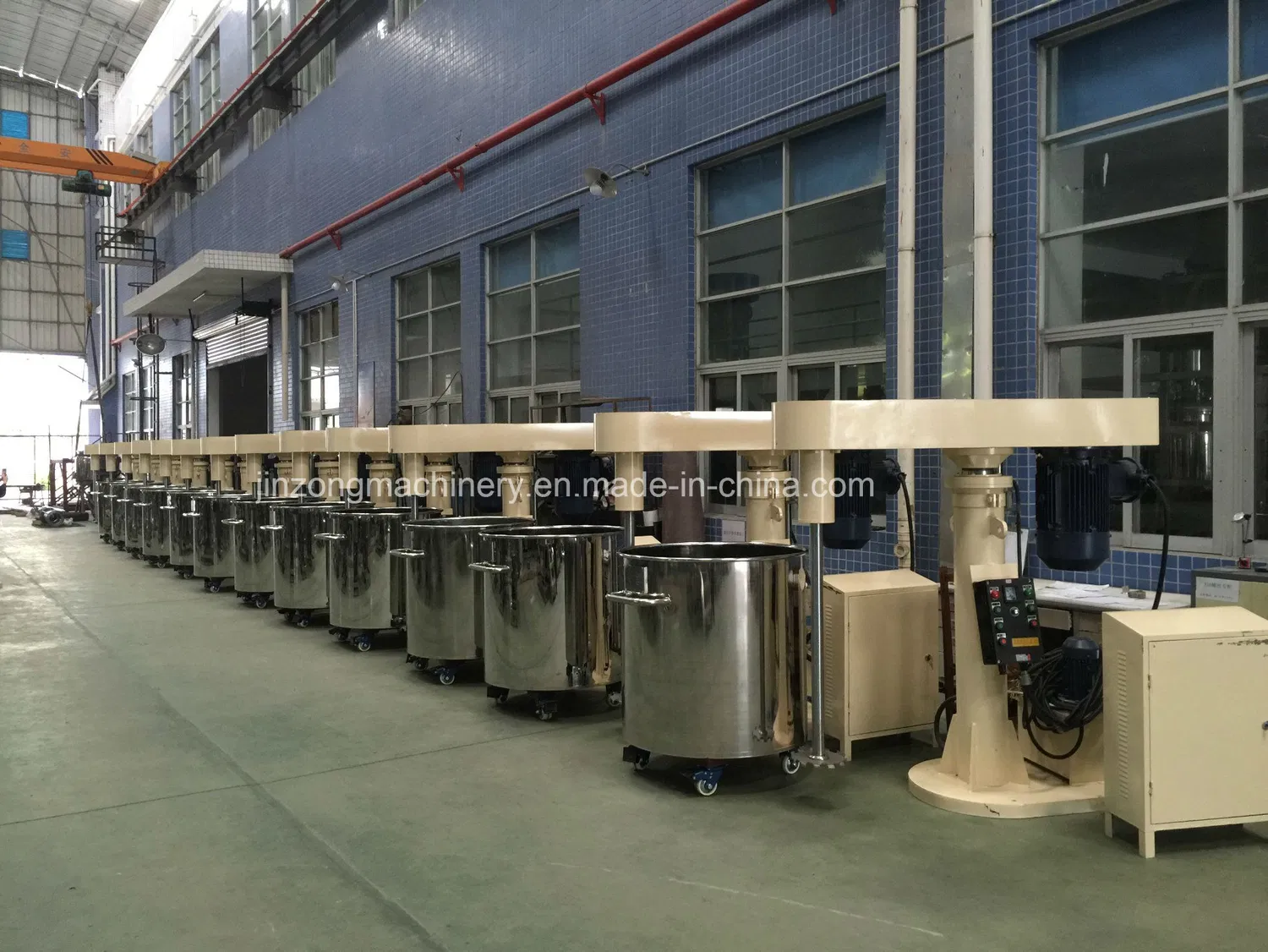 2.2kw~45kwペイントコーティングインキ用高速油圧リフティング分散機